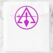 Raad van Cryptische Vrijmetselaars, NIET WATERDICH Ronde Sticker (Tas)