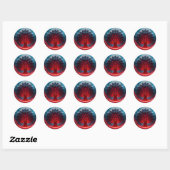 Raad van de Rode Heks Ronde Sticker (Vel)
