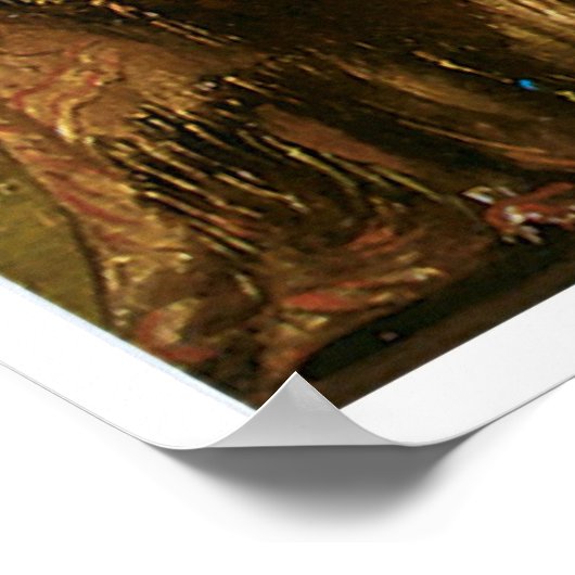 Raad van de Sioux-oorlog van George Catlin Poster (Hoek)