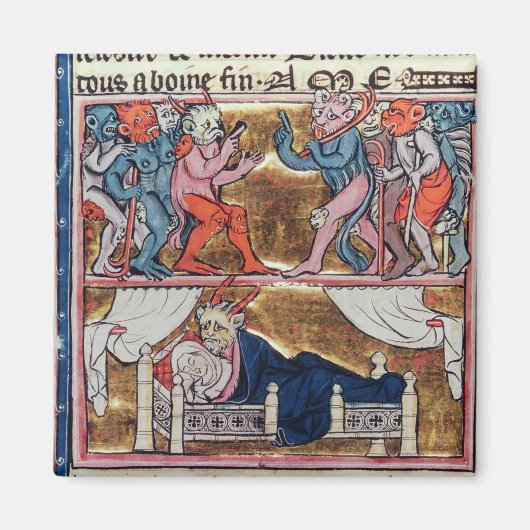 Raad van demonen, uit 'l'Histoire de Merlin' Magneet (Voorkant)