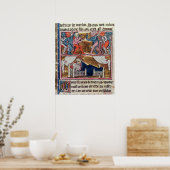 Raad van demonen, uit 'l'Histoire de Merlin' Poster (Keuken)