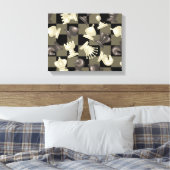 Raad van kaasstukken met uitlekken canvas afdruk (Insitu (Slaapkamer))
