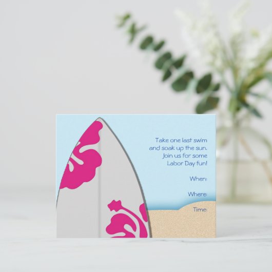 Raad van Surf inzake uitnodiging van de Beach Part (Staand voorkant)