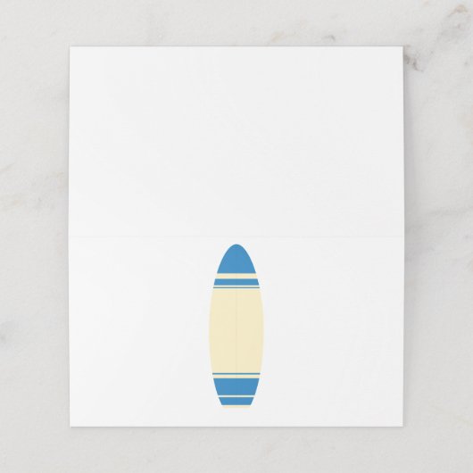 Raad van Surf Plaatskaartje (Buitenkant ongevouwen)
