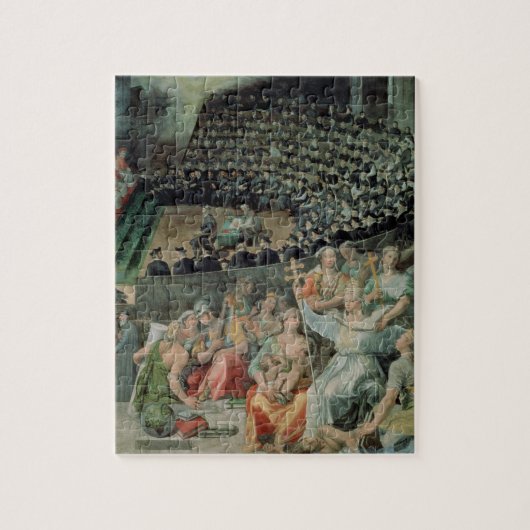 Raad van Trent, 1588-89 (fresco) Legpuzzel (Verticaal)
