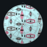 Raad voor atoomroze en grijze patroonontwerper dartbord<br><div class="desc">Deze retro Atomic Pink and Grey Pattern Dart Board is zo geweldige dat het je gezegde zal geven, "Ik kan niet geloven dat het geen barkcloth is!" Het geïnspireerde ontwerp is een nieuwe kijk op de middeleeuwse moderne stijlen. Het biedt al het plezier van het vinden van een product zonder...</div>