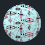 Raad voor atoomroze en grijze patroonontwerper dartbord<br><div class="desc">Deze retro Atomic Pink and Grey Pattern Dart Board is zo geweldige dat het je gezegde zal geven, "Ik kan niet geloven dat het geen barkcloth is!" Het geïnspireerde ontwerp is een nieuwe kijk op de middeleeuwse moderne stijlen. Het biedt al het plezier van het vinden van een product zonder...</div>