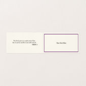 Raad voor boekvette Visitekaartjes Lavender Iris (Binnenkant ongevouwen)