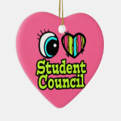 Raad voor Bright Ooghart I-liefdesstudenten Keramisch Ornament (Rechts)