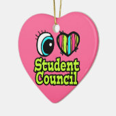 Raad voor Bright Ooghart I-liefdesstudenten Keramisch Ornament (Links)