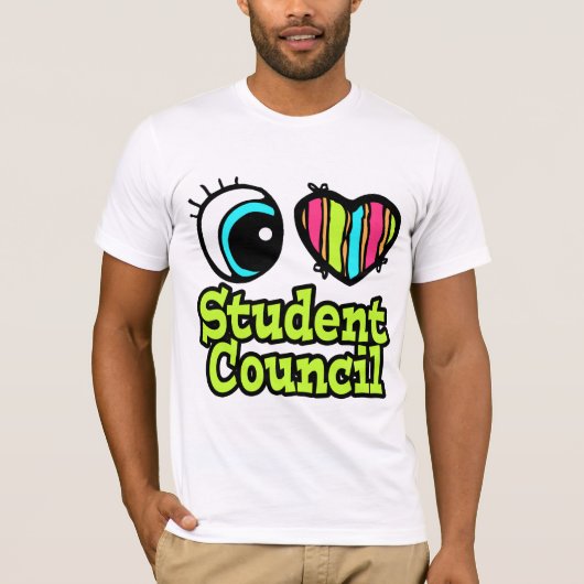Raad voor Bright Ooghart I-liefdesstudenten T-shirt (Voorkant)