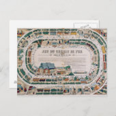 Raad voor een spoorwegwedstrijd, 1850 briefkaart (Voorkant / Achterkant)