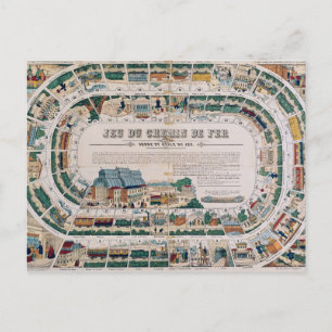 Raad voor een spoorwegwedstrijd, 1850 briefkaart