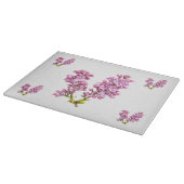 Raad voor het snijden - Lila bloesems Snijplank (Hoek)