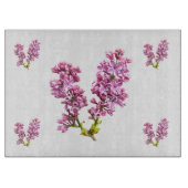 Raad voor het snijden - Lila bloesems Snijplank (Voorkant)