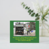 Raad voor justitieel gedrag van Vermont: Briefkaar Briefkaart (Staand voorkant)