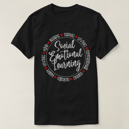 Raad voor sociaal-emotisch leren t-shirt (Design voorkant)