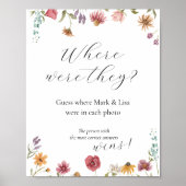 Raad waar ze waren Bruidsfeest Spel Poster (Voorkant)