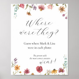 Raad waar ze waren Bruidsfeest spel poster