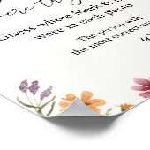 Raad waar ze waren Wildflower Bruidsuitvaart Poster (Hoek)