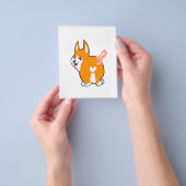 Raad Wat Corgi Kont Hondenliefhebbers Flyer (Hand)