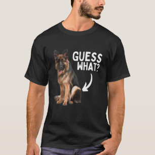 Raad Wat Duitse Herdershond Billen! Grappige Hond T-shirt