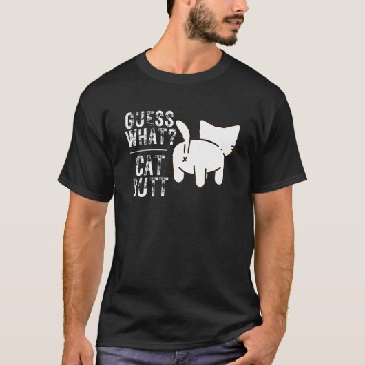 Raad Wat Kattenstaart Kattenbezitter T-shirt (Voorkant)