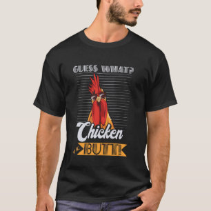 Raad Wat Kippenkont Grappige Kip Meme Kip T-shirt