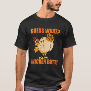 Raad Wat Kippenkont Grappige Schattige Boerderij D T-shirt