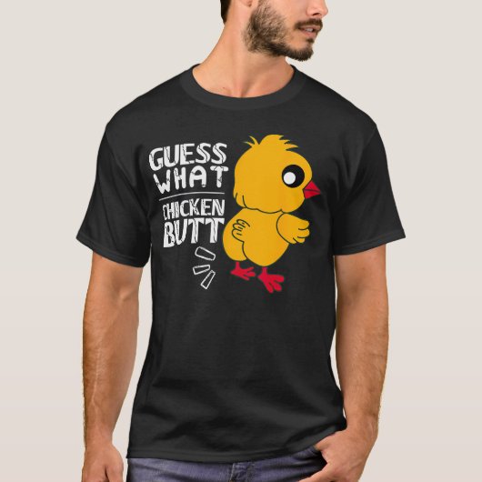 Raad Wat Kippenkont Voor Eierproductie En Haan Boe T-shirt (Voorkant)