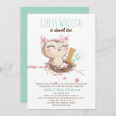 Raad Wie Bijna Geboren Wordt Mail BabyShower of Dr Kaart (Voorkant / Achterkant)