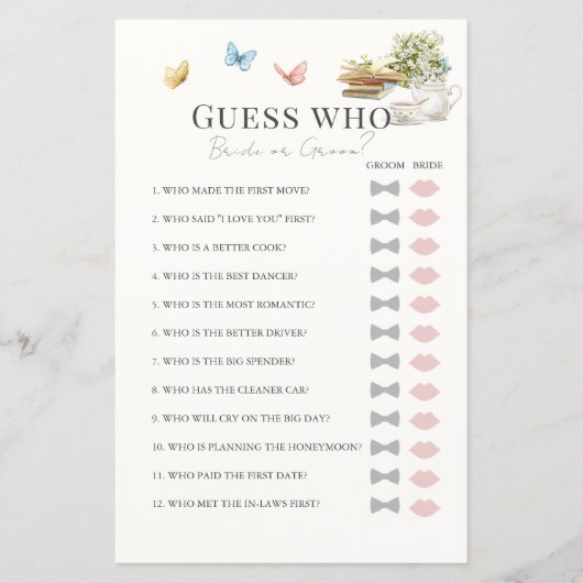 Raad wie bruid of bruidegom boek Vrijgezellenfeest (Voorkant)