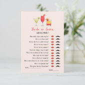 Raad Wie Cocktail drankjes Shower spel  Kaart (Staand voorkant)