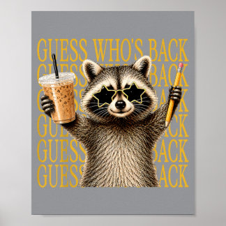 Raad Wie Er Weer Is Grappige Terug Naar School Ler Poster