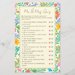 Raad Wie Funny Bruiloft & Bruidsfeest Spel