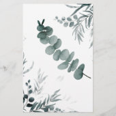 Raad Wie Groene Eucalyptus Douche Spelkaart Flyer (Achterkant)