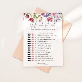 Raad Wie Het Heeft Gezegd Bloemige Bruiloft Borrel Kaart