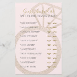 Raad wie het heeft gezegd bruidsfeest spel