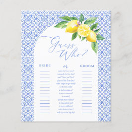 Raad wie Lemon Positano Vrijgezellenfeest spel