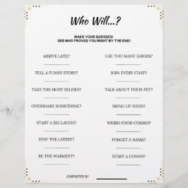 Raad Wie Spel – Grappige & Schattige Printbare Fee Briefhoofd