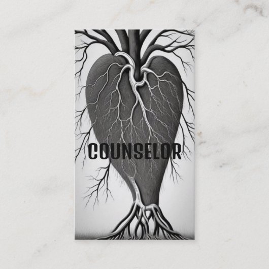 Raadgever Hart Boom met Roots Visitekaartje (Voorkant)