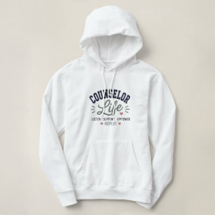 Raadgever Leven Luister Steun Empower Herhaal Hoodie
