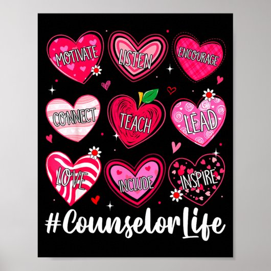 Raadgever Levens Schoolbegeleiding Harten School W Poster (Voorkant)