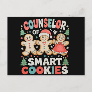 Raadgever Van Slimme Koekjes Kerstmis Leraar Kerst Feestdagenkaart