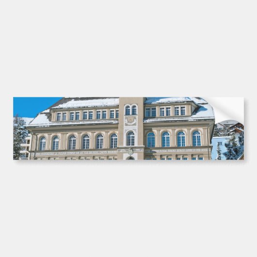Raadhuis in St Moritz Bumpersticker (Voorkant)