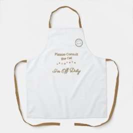 Raadpleeg de kat: Ik ben buiten dienst Schort