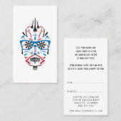 raadpleeg een vriend punk schedel aanbevelingskaartje (Voorkant / Achterkant)