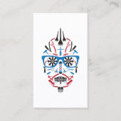 raadpleeg een vriend punk schedel aanbevelingskaartje (Voorkant)