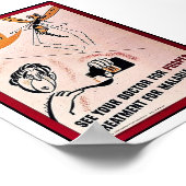 Raadpleeg uw arts voor een juiste behandeling van poster (Hoek)