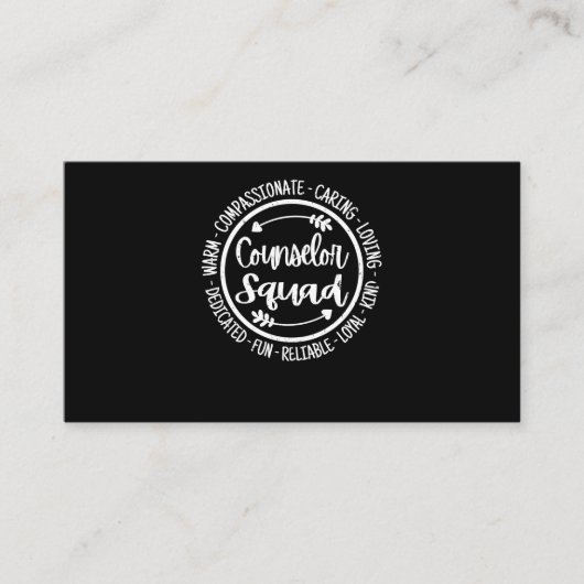 Raadplegend plein schoolraad leraar Vintage F Visitekaartje (Voorkant)